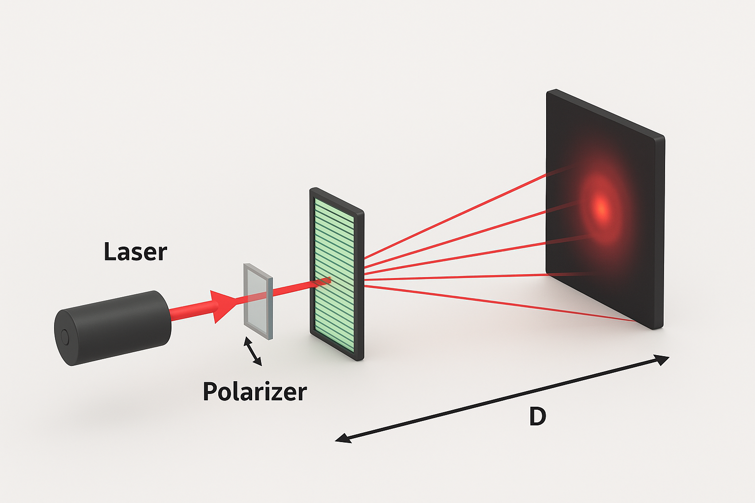 Diffraction Grating Laser Experiment