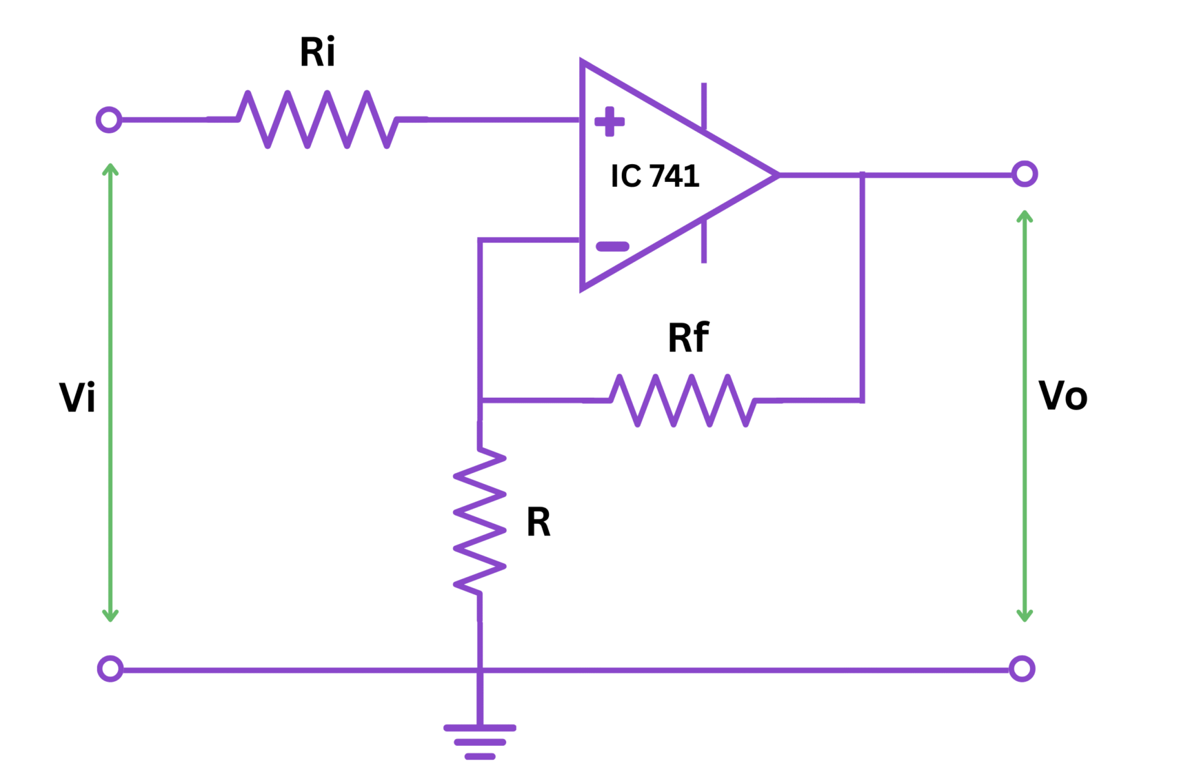 op amp as non-inverting