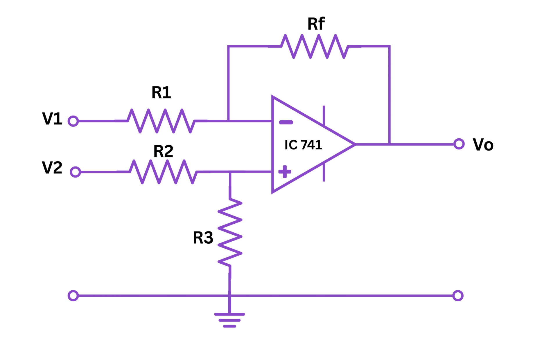 op amp as Subtractor